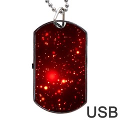 Firework-star-light-design Dog Tag Usb Flash (two Sides) by Jancukart