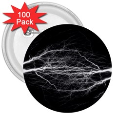 Flash-electricity-energy-current 3  Buttons (100 Pack) 