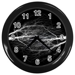 Flash-electricity-energy-current Wall Clock (black)