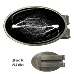 Flash-electricity-energy-current Money Clips (oval) 