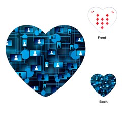 Smartphone-system-web-news Playing Cards Single Design (heart) by Jancukart