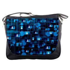 Smartphone-system-web-news Messenger Bag by Jancukart