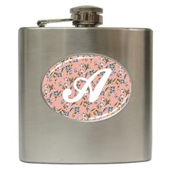 Pink Flower Hip Flask by flowerland