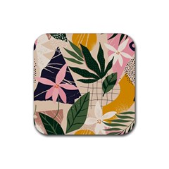 Floral Plants Drink Coaster (square)