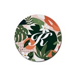 tropical polka plants 2 Drink Coasters 4 Pack (Round) Front