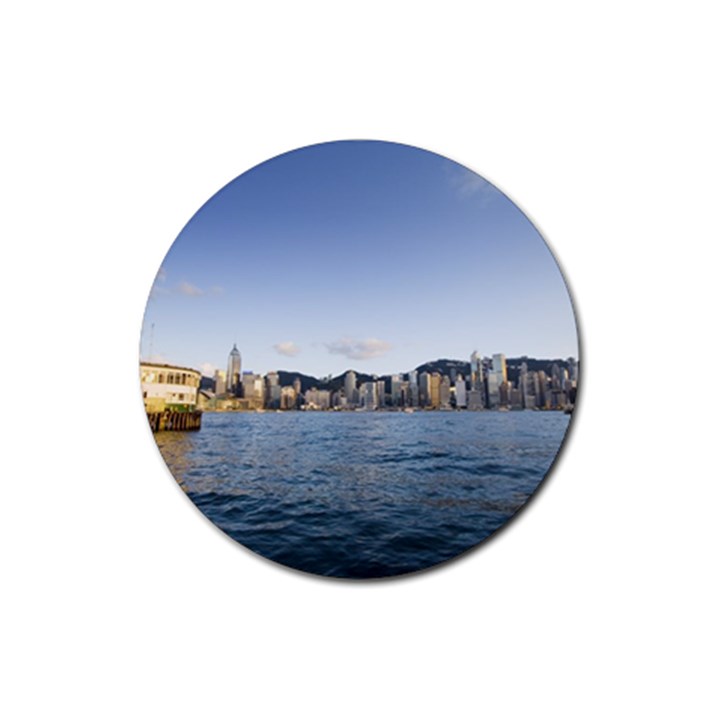 HK harbour Rubber Coaster (Round)