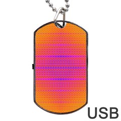 Sunrise Destiny Dog Tag Usb Flash (two Sides) by Thespacecampers