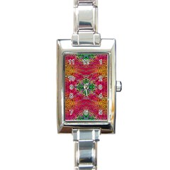 Cheetah Dreams Rectangle Italian Charm Watch by Thespacecampers