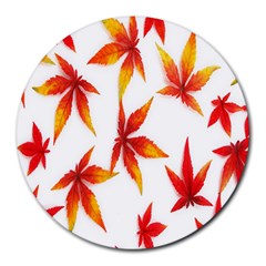 Abstract-b 001 Round Mousepads by nate14shop