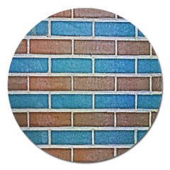 Brick-wall Magnet 5  (round) by nate14shop