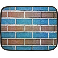 Brick-wall Fleece Blanket (mini) by nate14shop