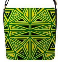 Abstract Pattern Geometric Backgrounds Flap Closure Messenger Bag (s) by Eskimos