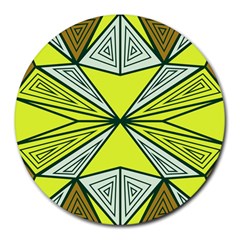 Abstract Pattern Geometric Backgrounds  Round Mousepads by Eskimos