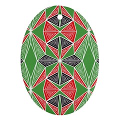 Abstract Pattern Geometric Backgrounds  Ornament (oval) by Eskimos