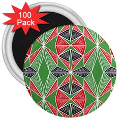 Abstract Pattern Geometric Backgrounds  3  Magnets (100 Pack) by Eskimos