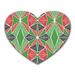 Abstract Pattern Geometric Backgrounds  Heart Mousepads by Eskimos