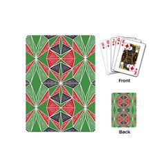 Abstract Pattern Geometric Backgrounds  Playing Cards Single Design (mini) by Eskimos