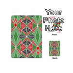 Abstract pattern geometric backgrounds  Playing Cards 54 Designs (Mini) Front - DiamondA