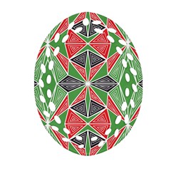 Abstract Pattern Geometric Backgrounds  Oval Filigree Ornament (two Sides) by Eskimos