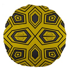 Abstract Pattern Geometric Backgrounds Large 18  Premium Round Cushions by Eskimos