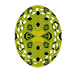 Abstract Pattern Geometric Backgrounds  Oval Filigree Ornament (two Sides)