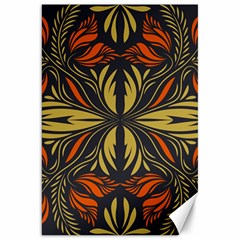 Folk Flowers Print Floral Pattern Ethnic Art Canvas 20  X 30 