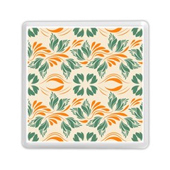 Folk Flowers Print Floral Pattern Ethnic Art Memory Card Reader (square) by Eskimos