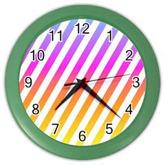 Abstract-lines-mockup-oblique Color Wall Clock