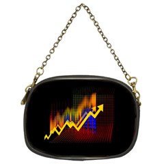 Logo-finance-economy-statistics Chain Purse (two Sides) by Jancukart