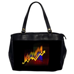 Logo-finance-economy-statistics Oversize Office Handbag (2 Sides) by Jancukart