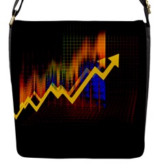 Logo-finance-economy-statistics Flap Closure Messenger Bag (s) by Jancukart