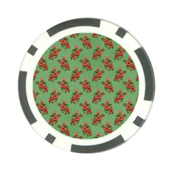 Flowers-b 002 Poker Chip Card Guard by nate14shop