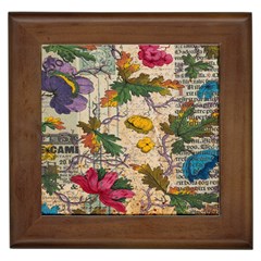 Flowers-b 003 Framed Tile by nate14shop