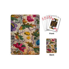 Flowers-b 003 Playing Cards Single Design (mini) by nate14shop