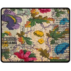 Flowers-b 003 Fleece Blanket (medium)  by nate14shop