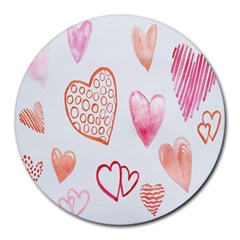 Hd-wallpaper-love Round Mousepads by nate14shop