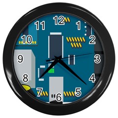 Amphisbaena Two Platform Dtn Node Vector File Wall Clock (black) by Sapixe