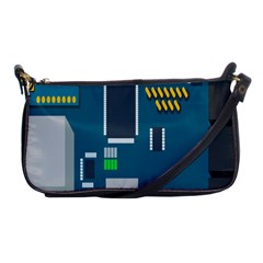 Amphisbaena Two Platform Dtn Node Vector File Shoulder Clutch Bag