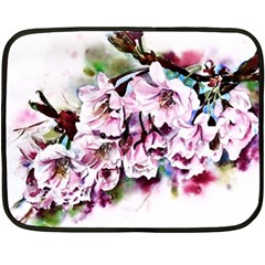 Watercolour-cherry-blossoms Fleece Blanket (mini)