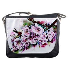 Watercolour-cherry-blossoms Messenger Bag