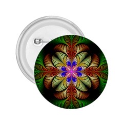 Fractal-abstract-flower-floral- -- 2 25  Buttons