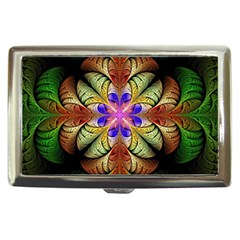 Fractal-abstract-flower-floral- -- Cigarette Money Case