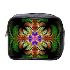 Fractal-abstract-flower-floral- -- Mini Toiletries Bag (two Sides)