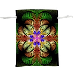 Fractal-abstract-flower-floral- --  Lightweight Drawstring Pouch (xl)