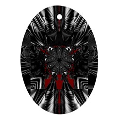 Abstract-artwork-art-fractal Oval Ornament (two Sides)