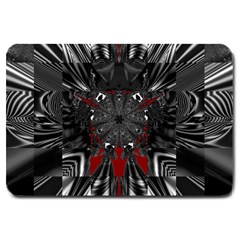 Abstract-artwork-art-fractal Large Doormat 