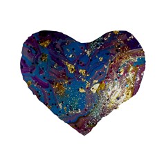 My Pour Cup Painting 7 1 Cbdoilprincess  Standard 16  Premium Flano Heart Shape Cushions by CBDOilPrincess1