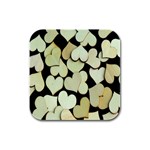 Heart-003 Rubber Square Coaster (4 pack) Front