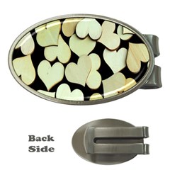 Heart-003 Money Clips (oval)  by nate14shop