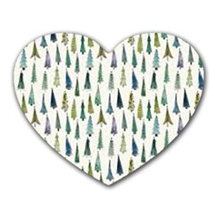 Christmas Tree Heart Mousepads by nate14shop